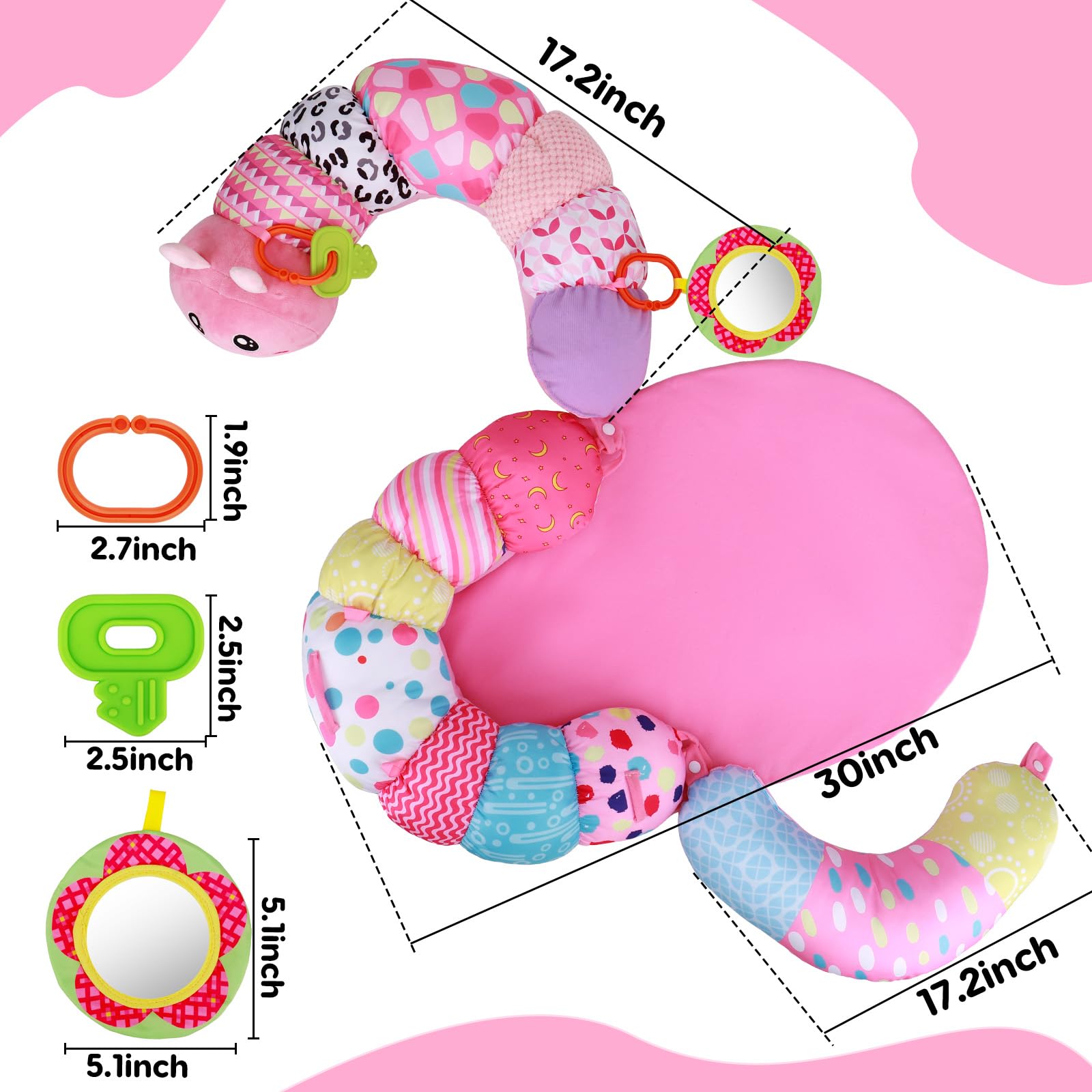 Topsochir soft non-slip base ensures safe, stable floor play.