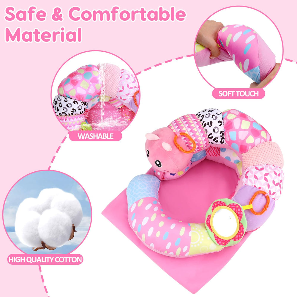 Topsochir tummy-time adjustable shape demonstrates versatile positioning for baby development.