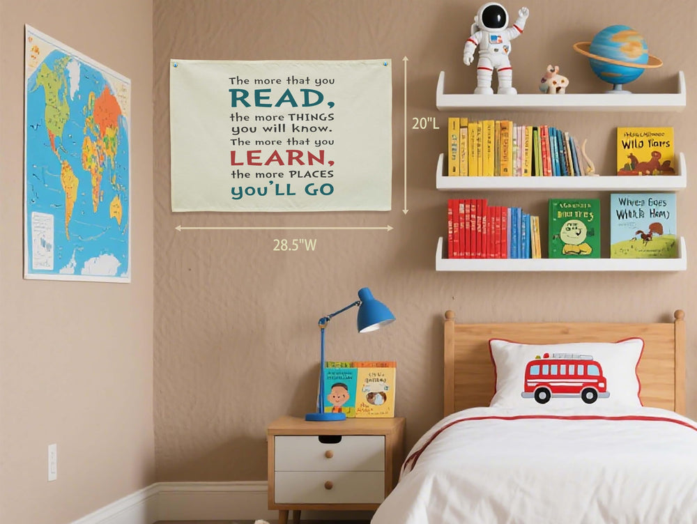 Topthink banner in beige blends with colorful rooms, enhancing a comforting learning atmosphere.