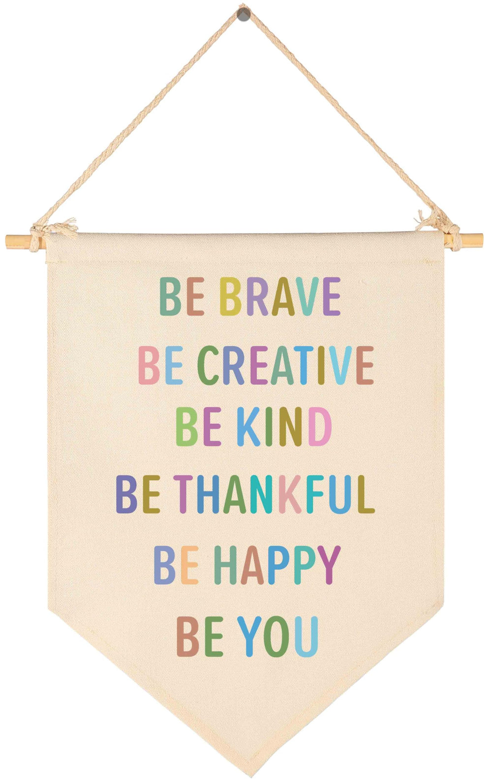 Topthink banner natural beige canvas for nursery decor with soft texture