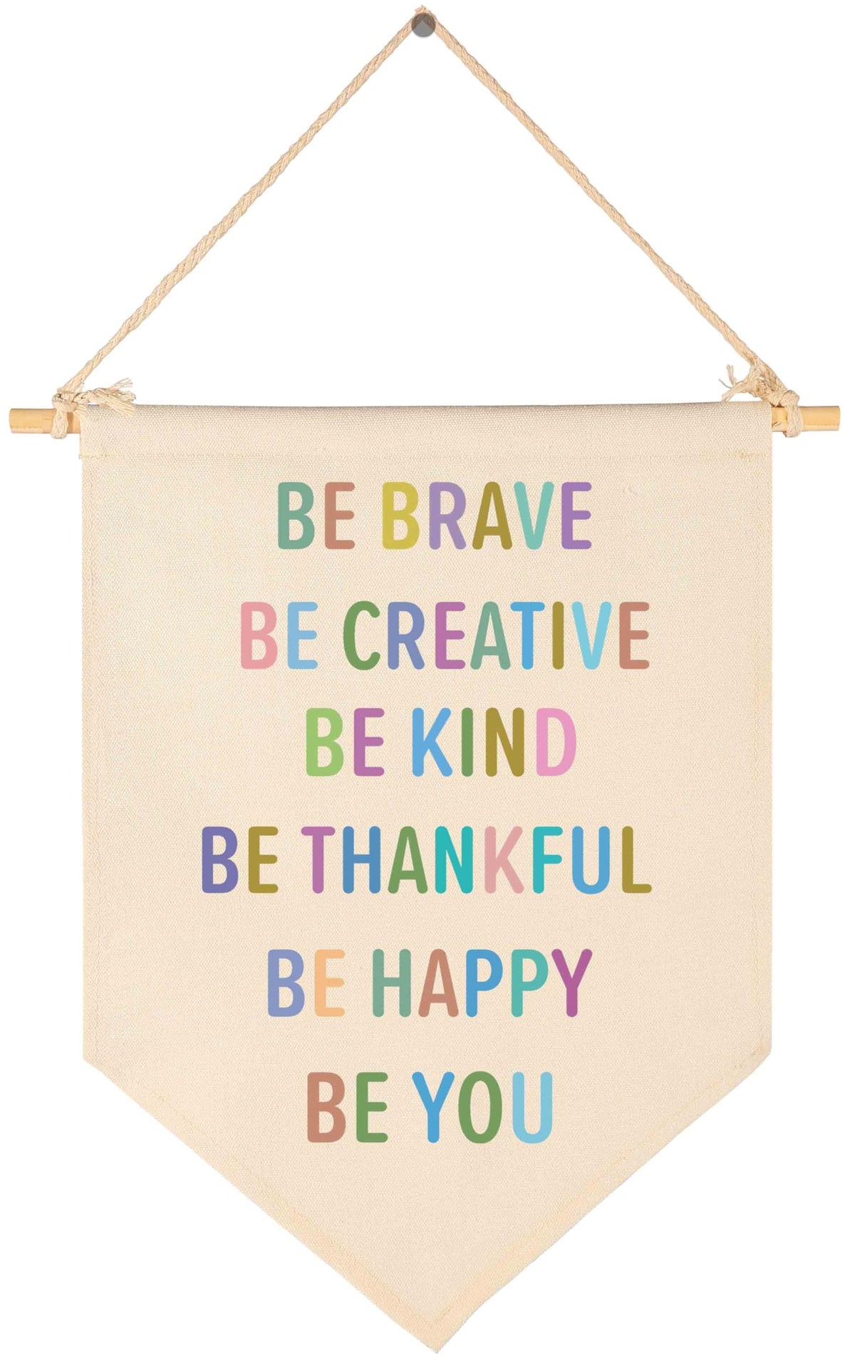 Topthink banner natural beige canvas for nursery decor with soft texture