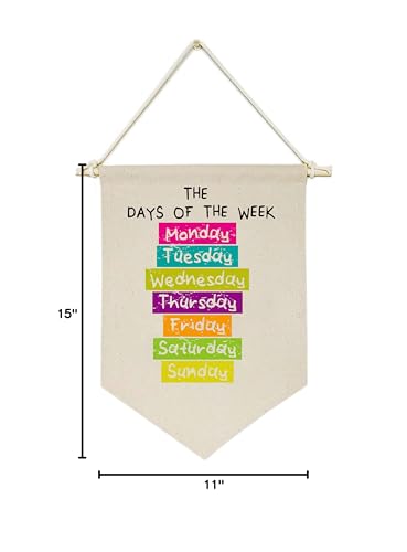 Topthink days of week banner Christmas gift idea brightens any holiday display.