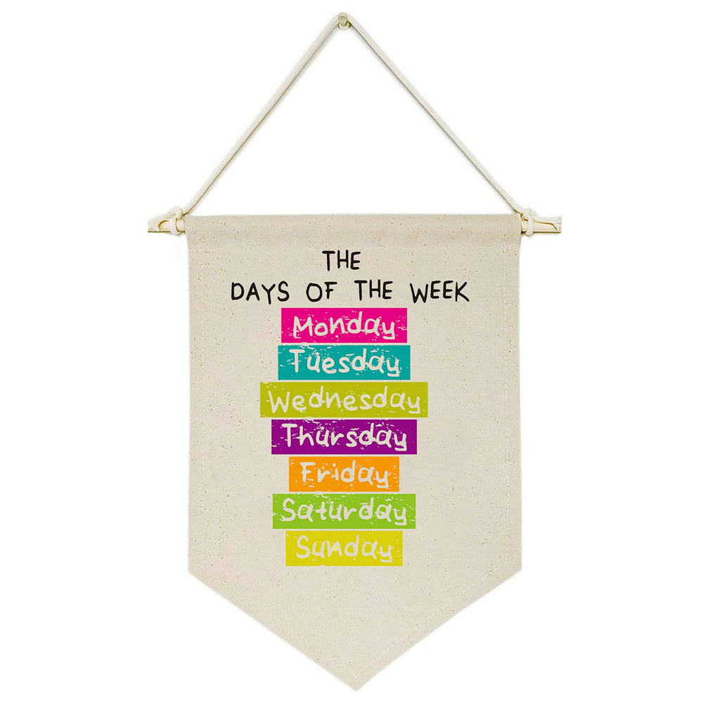 Topthink days of the week banner for front door enhances curb appeal and learning cues.