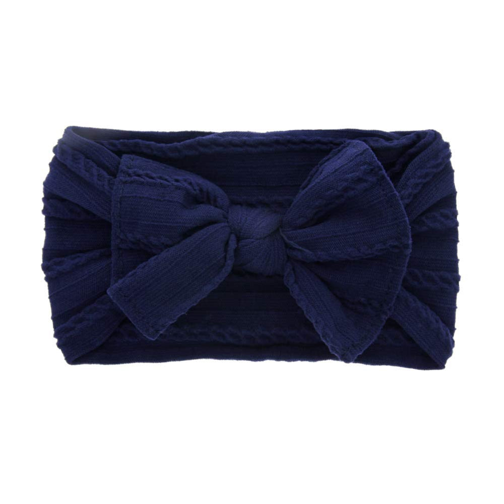 Toptim baby bow headband knotted closeup soft texture versatile style for photos