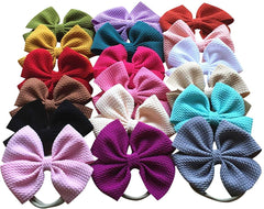 Toptim baby-bow headband made of soft nylon for comfortable, non-slip wear.