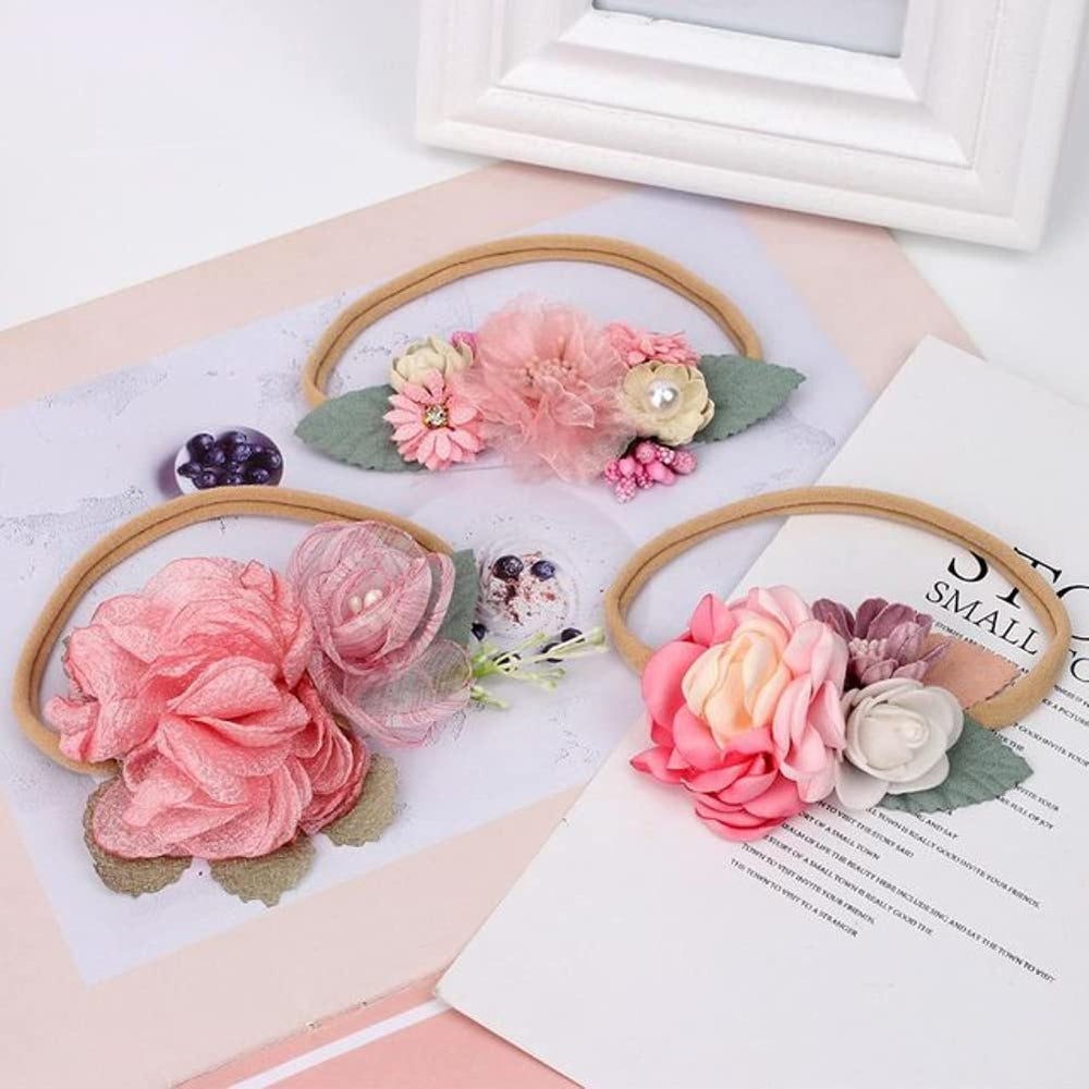 Toptim floral headband complements birthdays, showers, and holiday outfits
