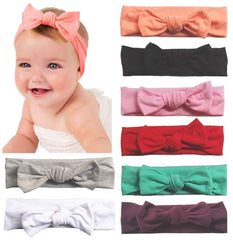 Toptim baby headbands with cotton-knotted rabbit ears, gentle on delicate skin, perfect for newborn photos.