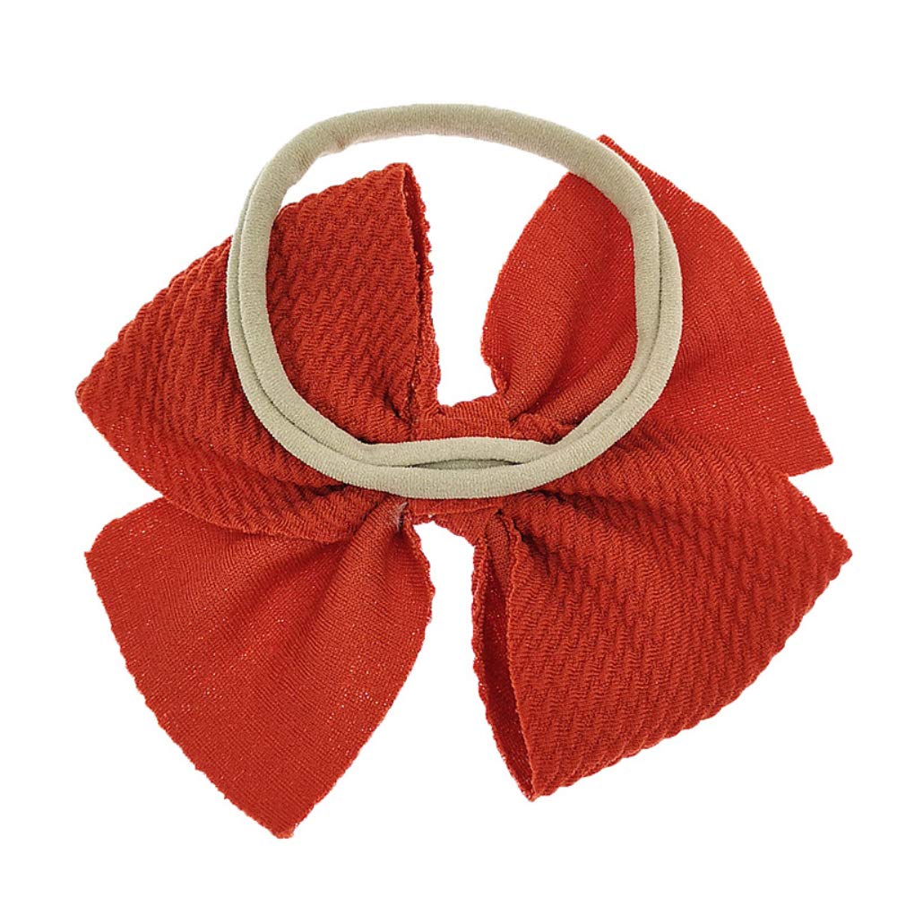 Toptim stretchy nylon headband: one-size fits all for growing infants.