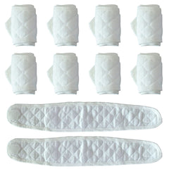 Topwon baby belly band 10-pack front view with adjustable fit for newborns