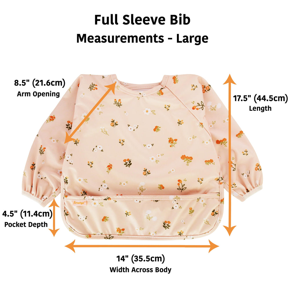 Torange easy-clean mealtime bib reduces mess and speeds up cleanup.