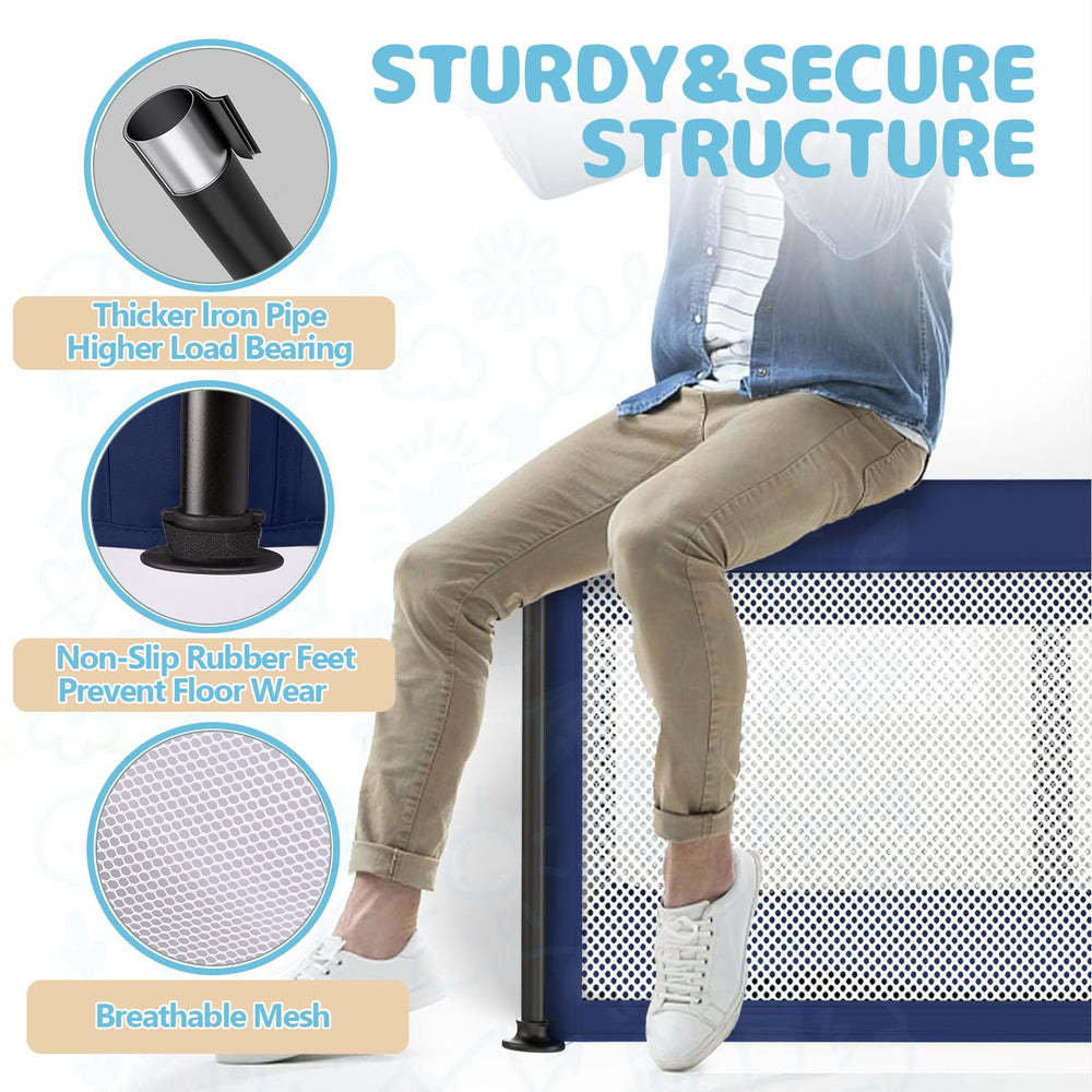 TOREVSIOR foldable playpen setup shows easy fold-and-go design for travel.