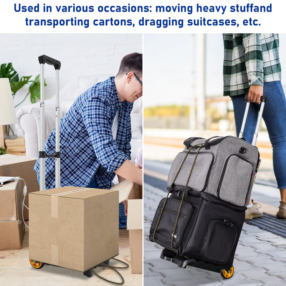 TORIBIO travel cart 55 lb capacity for everyday loads.
