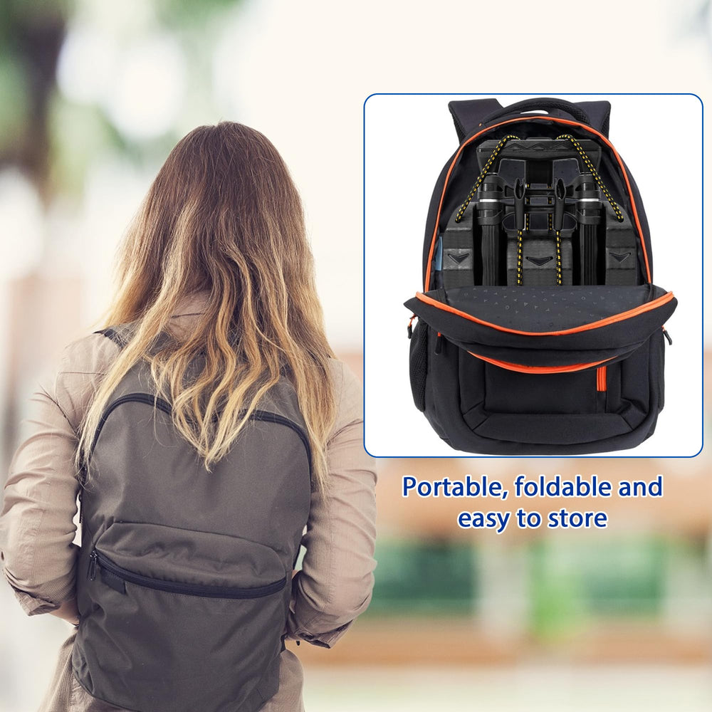 TORIBIO travel cart strap-secured seat for stable transport of items.