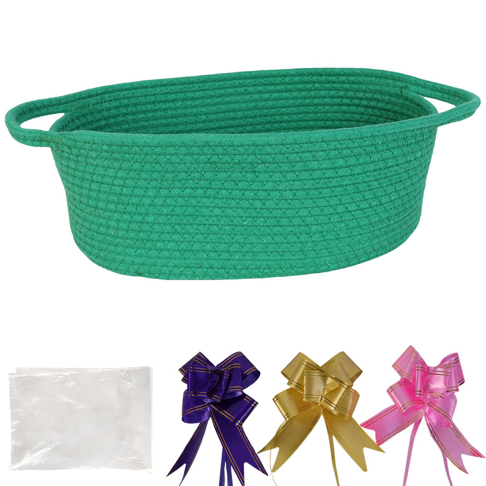 TORMAYS HOME gift basket front view for versatile nursery storage and decor
