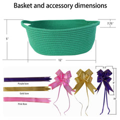 TORMAYS HOME gift basket with ribbon ready for gifting and presentation