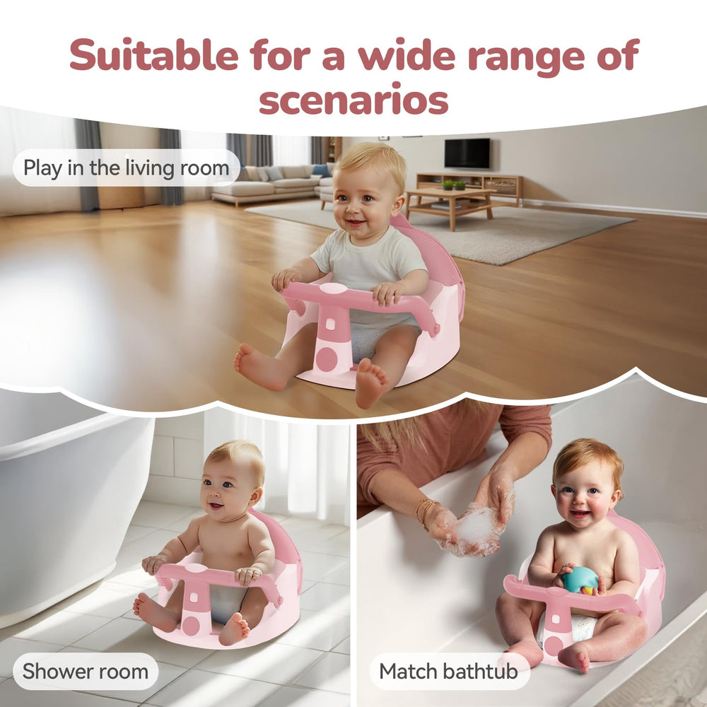 TOSGN baby bath seat folded compact for travel and storage