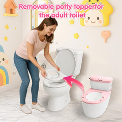 TOSGN potty with flush switch emits realistic sound reinforcing routine and achievement.