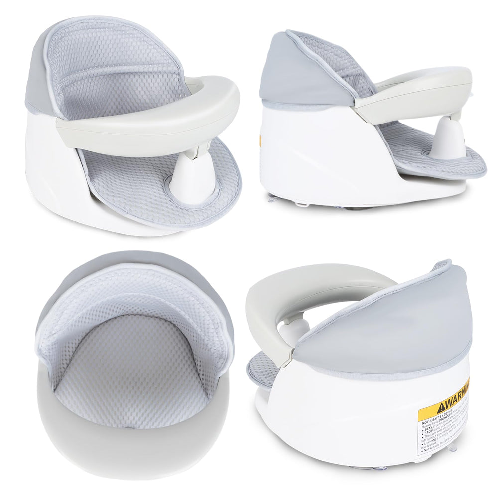 TOSGN Bath mat offers soft cushioning for baby's skin.