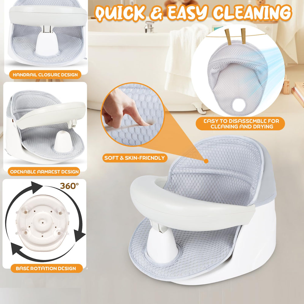 TOSGN Swivel open-armrest shows easy entry for your baby.