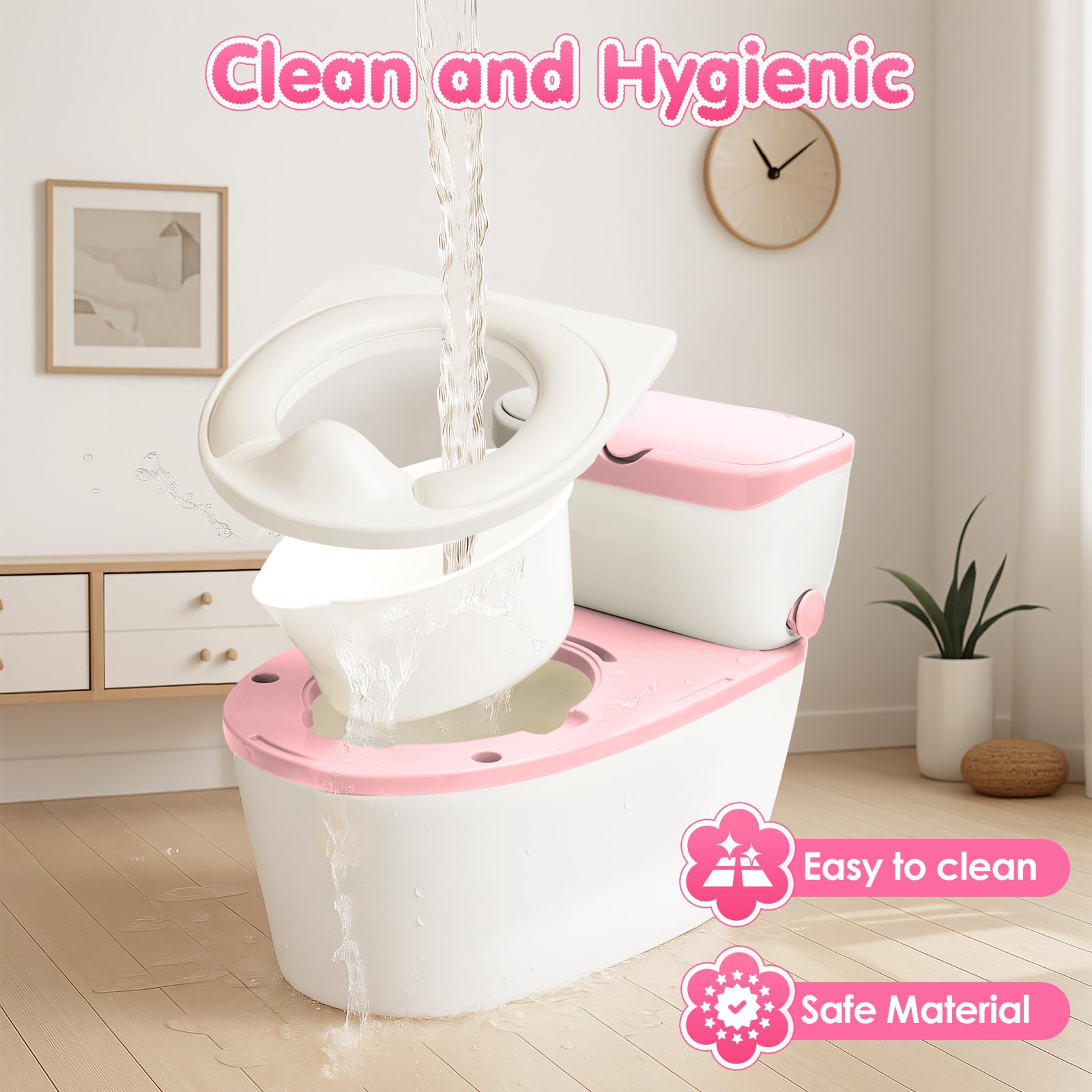TOSGN compact toddler potty design suitable for both boys and girls at home.