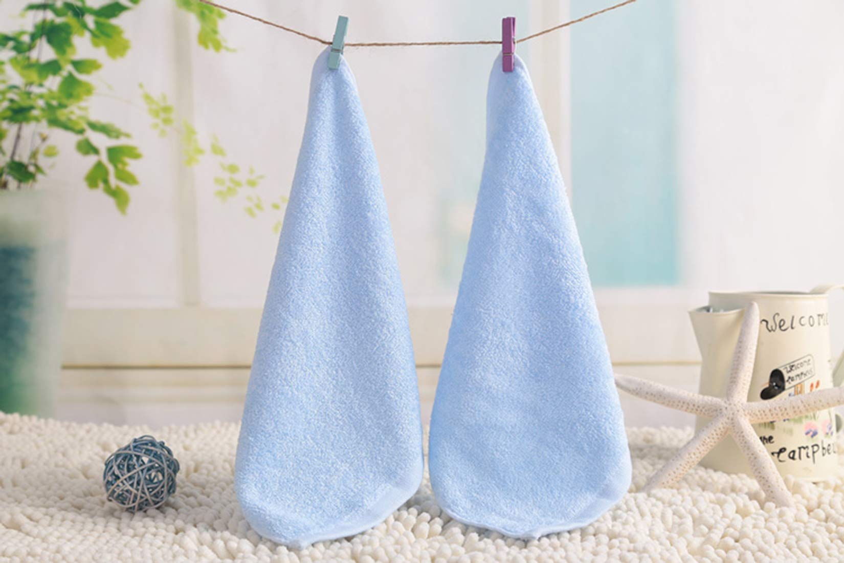 Tosnail bamboo fiber washcloths soft touch for sensitive skin