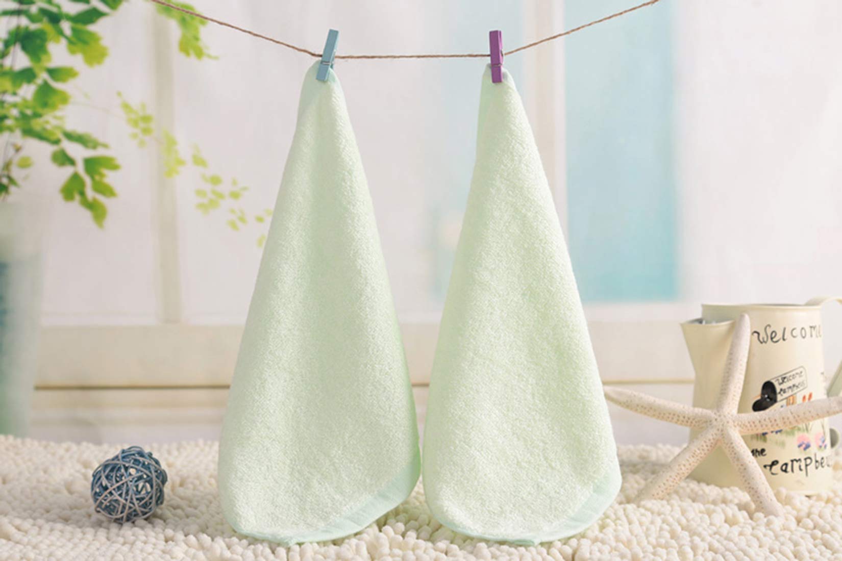 Tosnail travel-friendly bamboo washcloths in 20-pack for on-the-go care