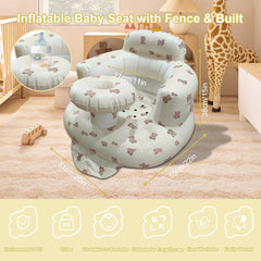 TOSXW inflatable baby seat built-in pump enables quick setup.