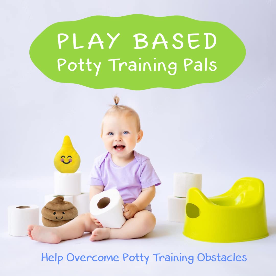 Tot on the Pot Potty Pals plush toys engage toddlers in playful learning during training activities.