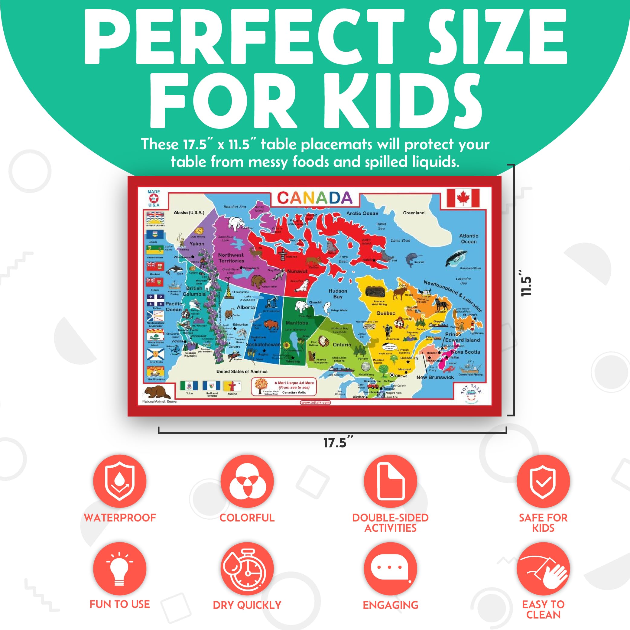 Tot Talk Australia placemat family-learning setup promoting cozy learning moments at home.