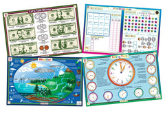 Tot Talk Everyday Skills placemat bundle with math activities at mealtime.