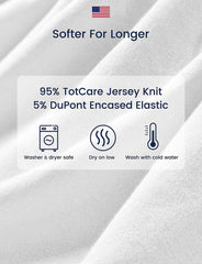 TotAha all-season jersey-knit fabric promotes breathable warmth for year-round comfort.