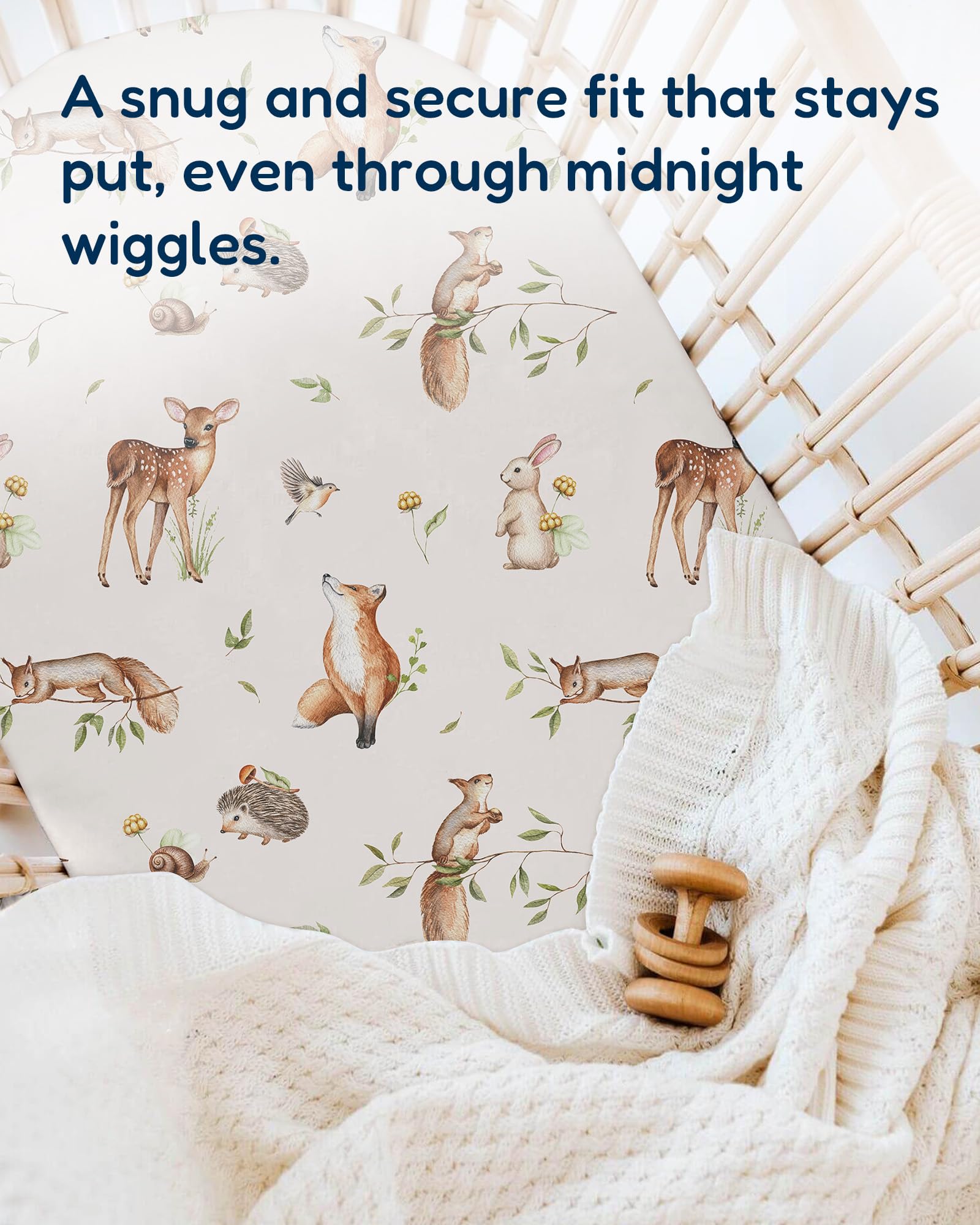 TotAha bassinet sheet color-ways soothing nursery hues