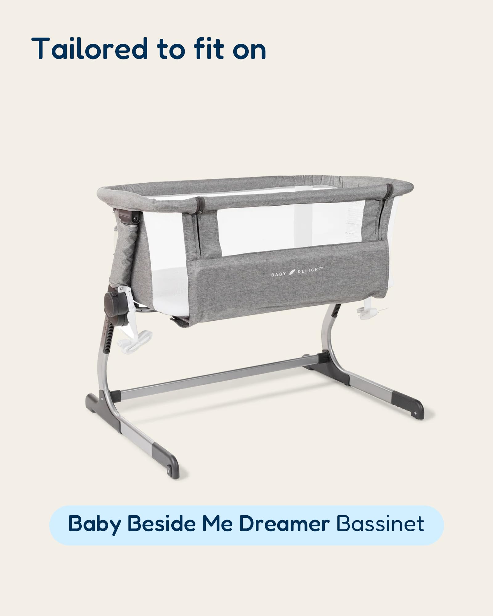 TotAha bassinet sheets snug-fit-dreamer ensure a secure Beside Me Dreamer fit