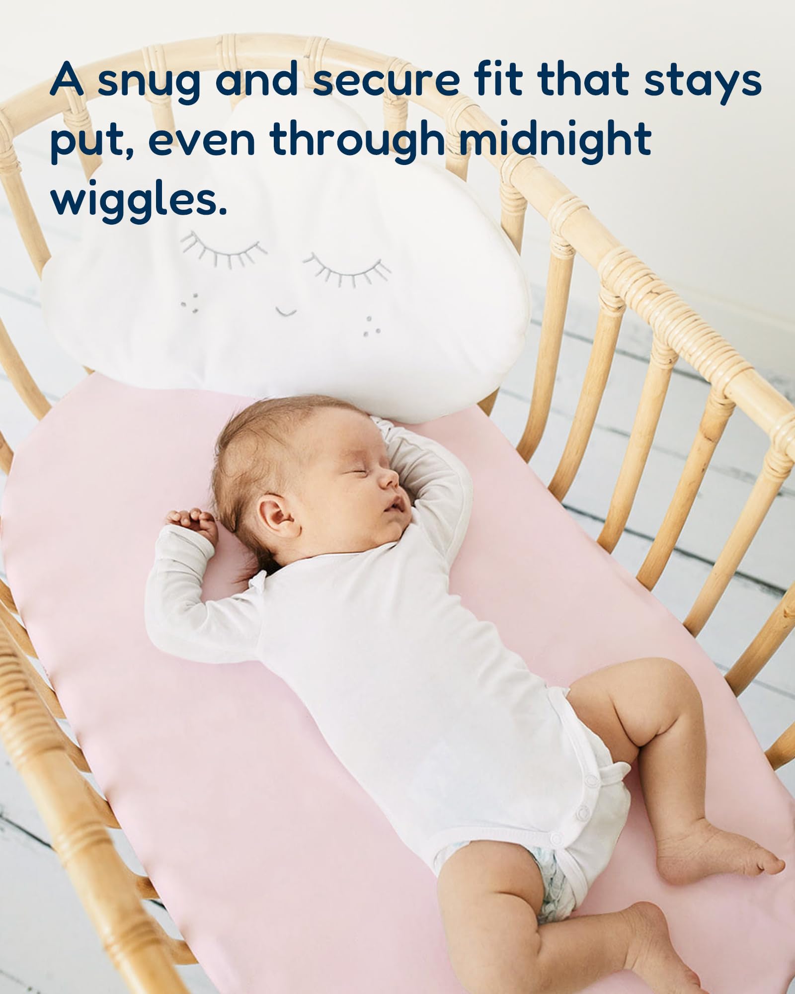 TotAha Angelbliss compatible sheet on cradle mattress for comfort