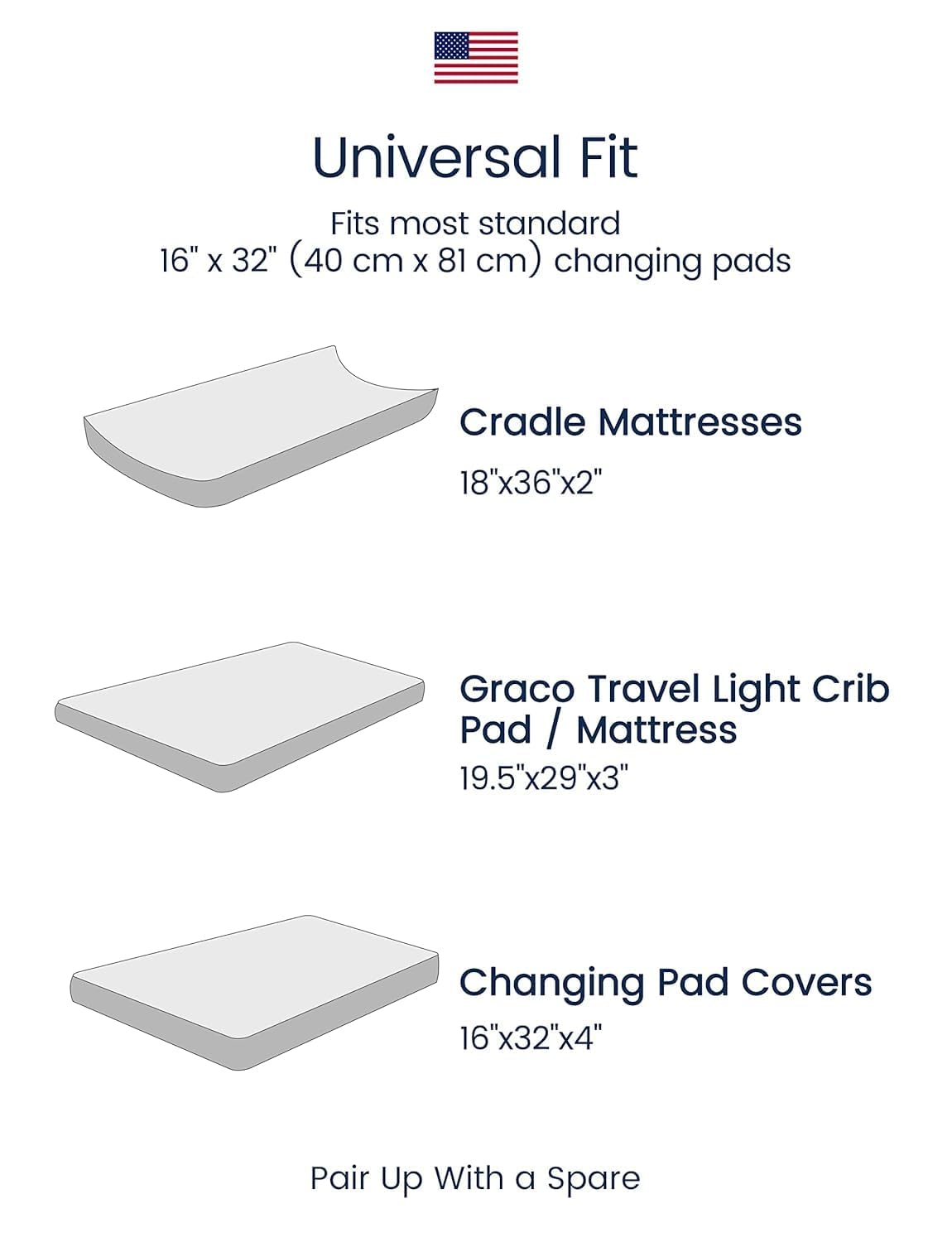 TotAha changing pad cover breathable fabric supports cooler nights.