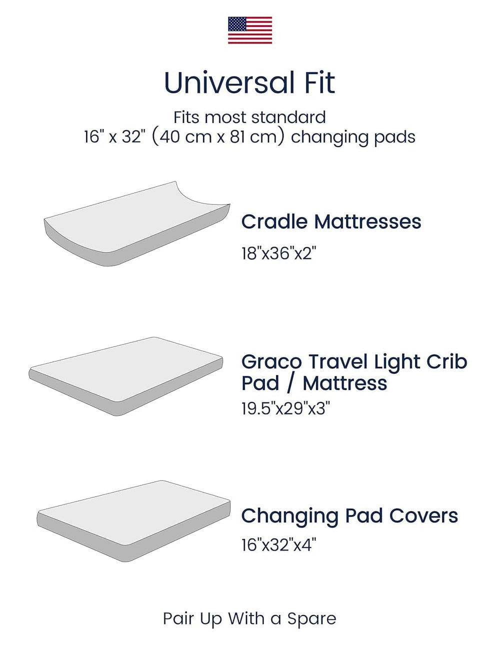 TotAha changing pad cover breathable fabric supports cooler nights.