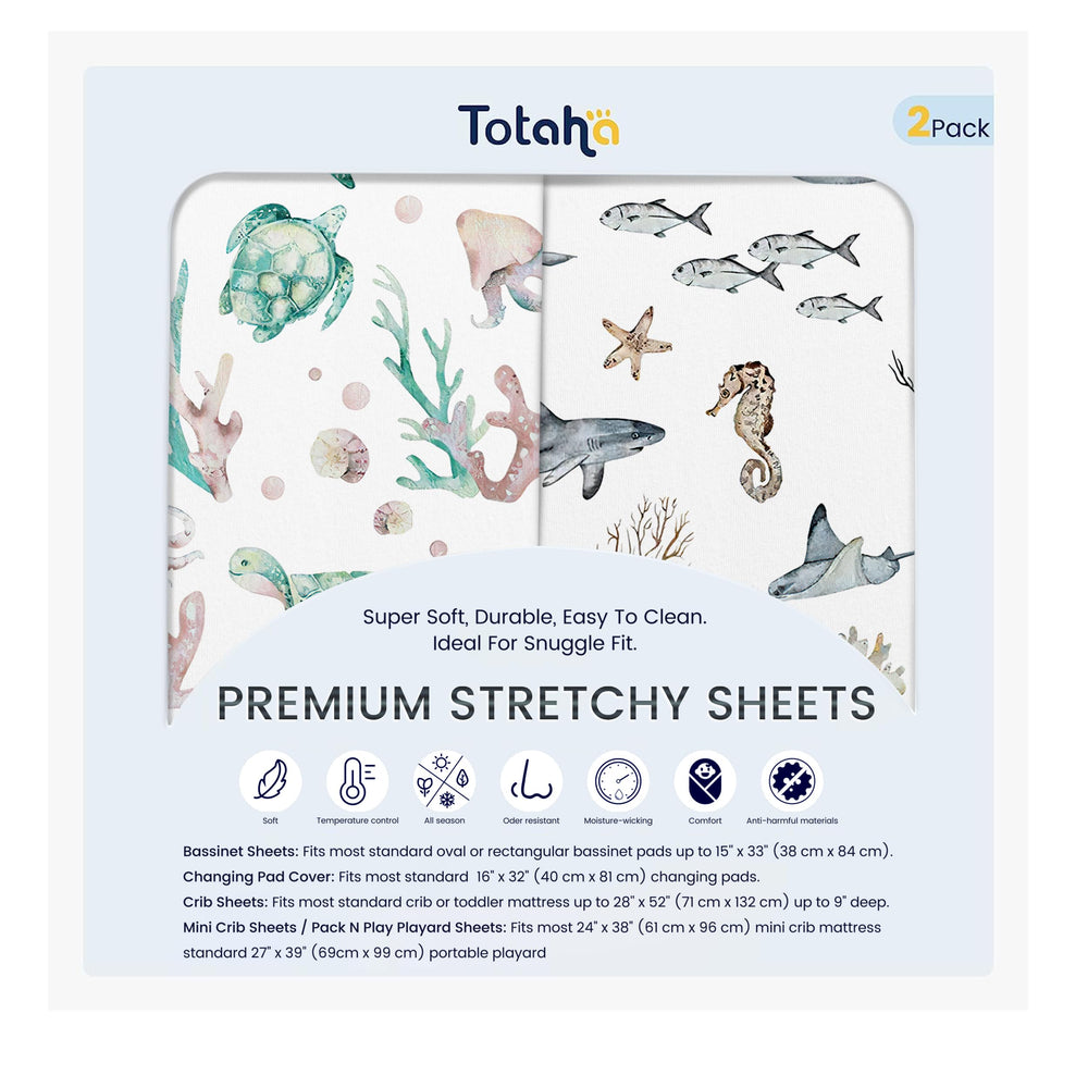TotAha changing pad cover close-up shows TotCare fabric for breathable comfort.