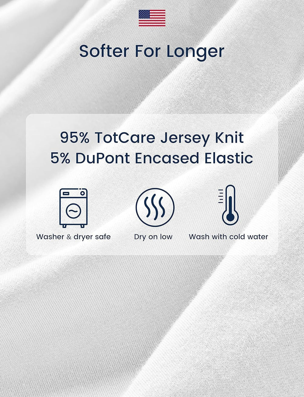 TotAha crib sheet with 9-inch deep pocket shown for secure crib mattress coverage