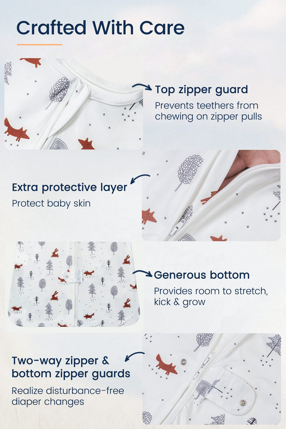 TotAha fabric close-up reveals buttery-soft texture ideal for sensitive skin.