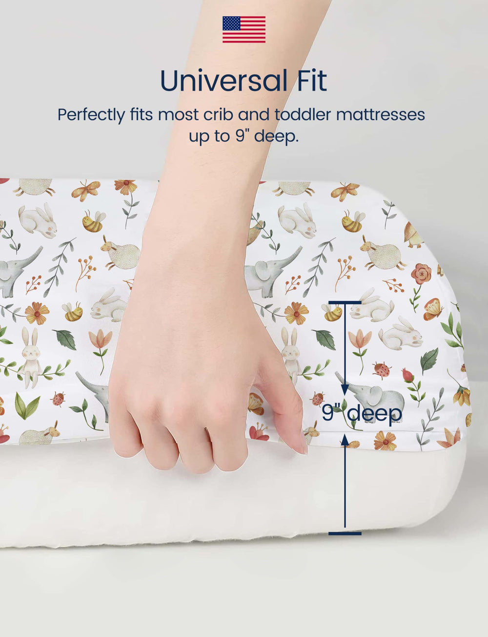 TotAha 2-pack Forest Animals sheets emphasizes value and durability.