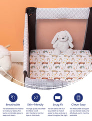 TotAha hypoallergenic crib sheets reduce irritation for sensitive skin
