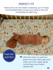 TotAha jersey-knit soft sheet closeup highlights silky feel and flexibility