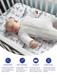TotAha jersey-knit softness highlights breathable comfort for baby bedtime.