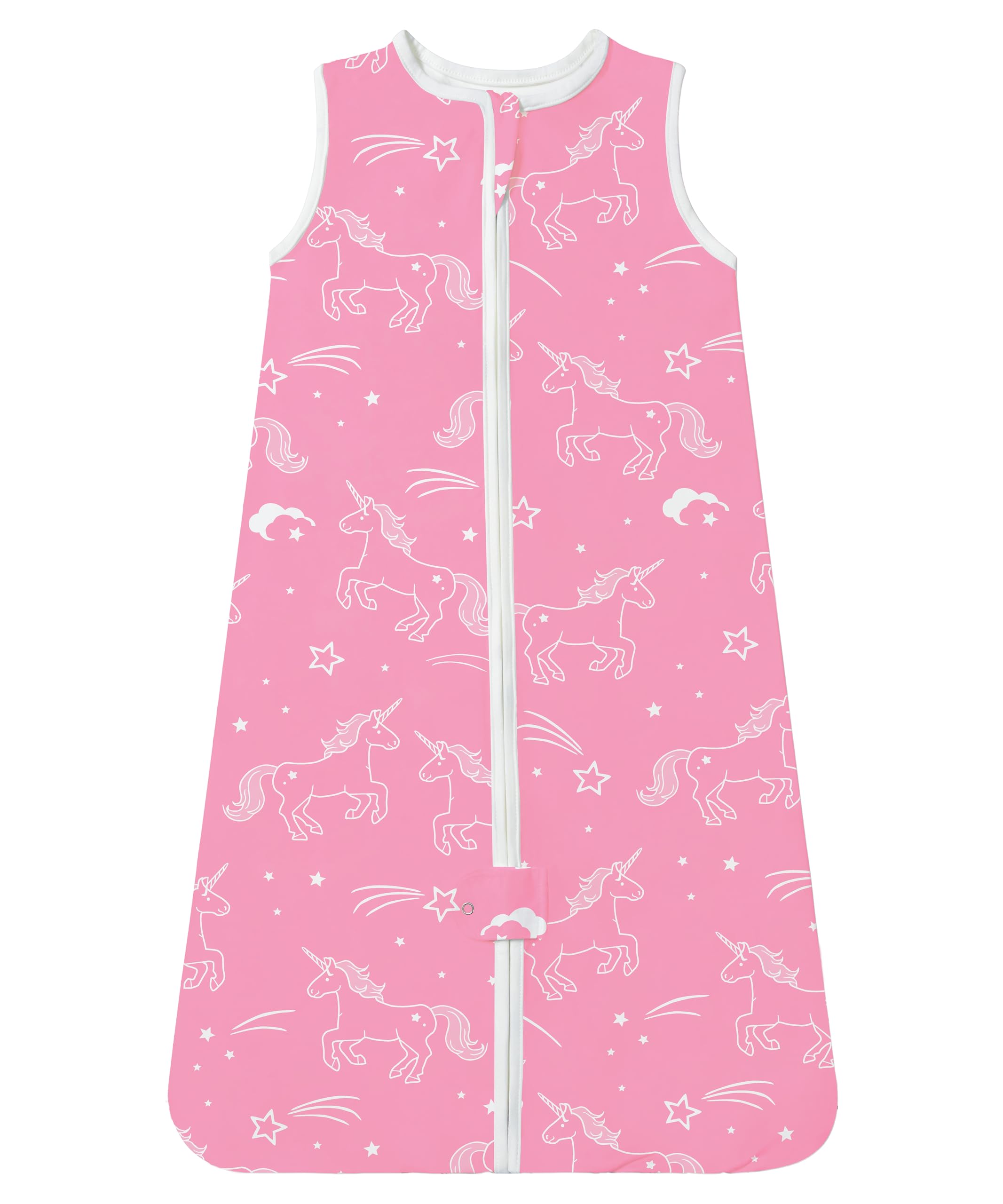 TotAha Light Sleep Sack: baby lying in 0.5 TOG for breathable warmth