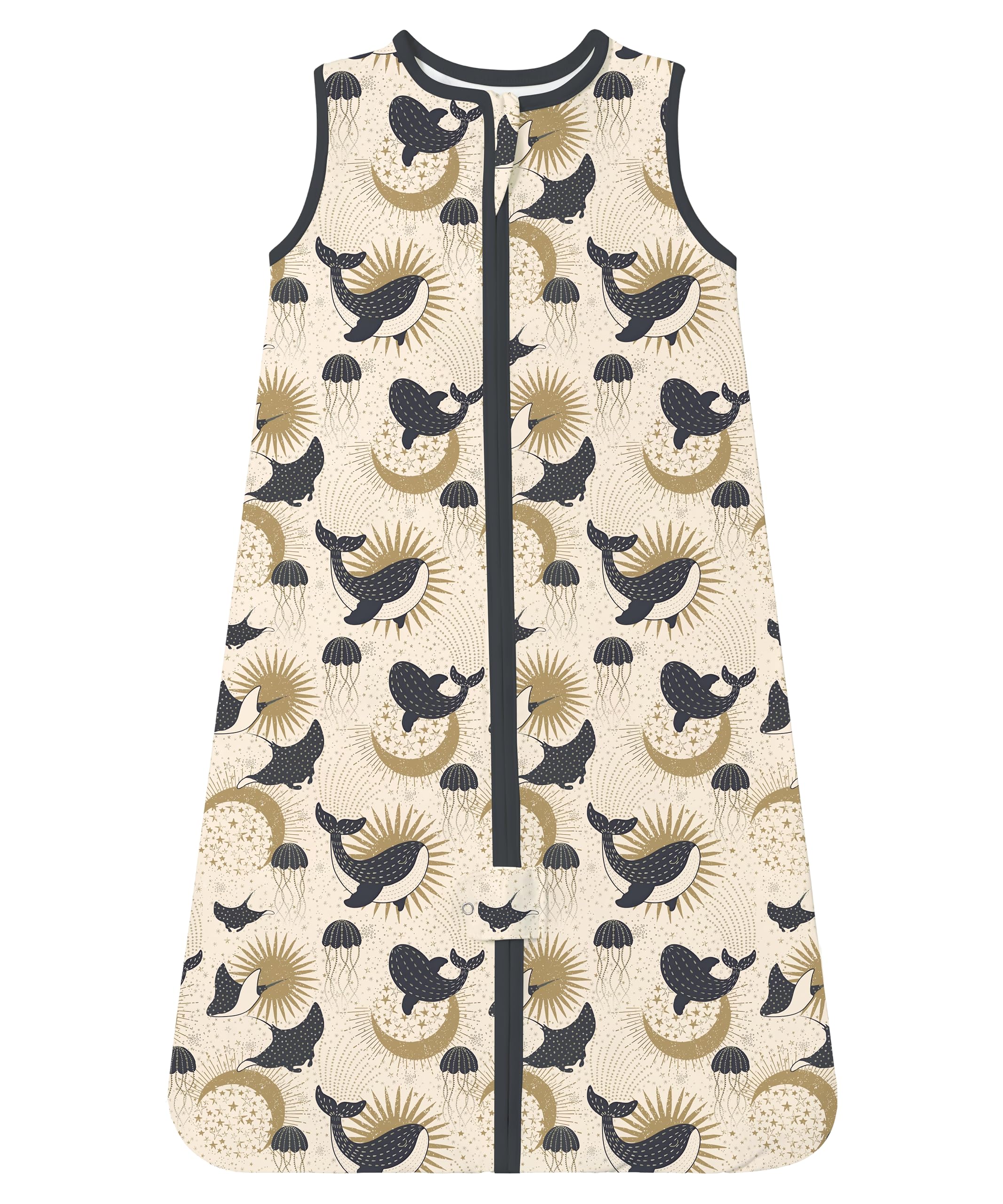 TotAha Light Sleep Sack outer view shows airy 0.5 TOG warmth for warm nights.