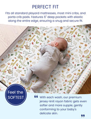 TotAha pack and play mattress sheets deliver silky, comfortable night changes