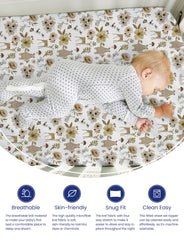 TotAha Premium Sheets Cute Bear design offering cozy comfort for crib time.