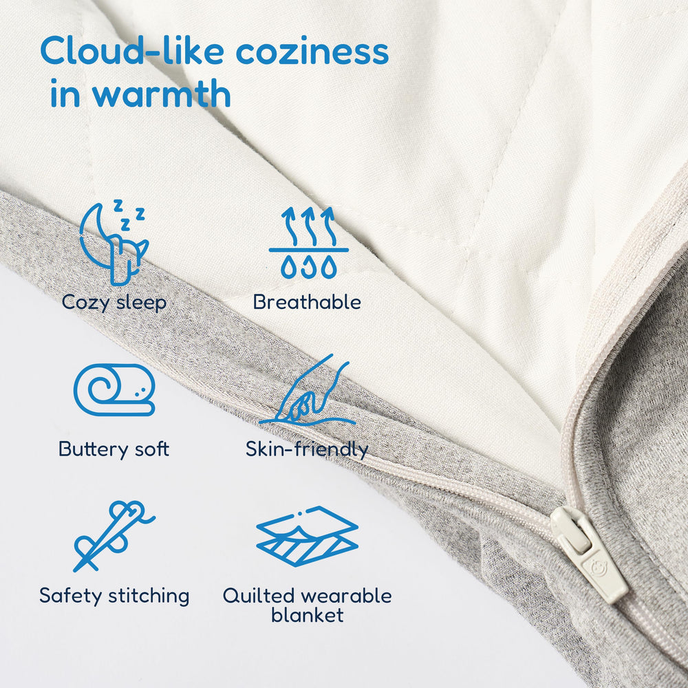 TotAha sleep sack machine-washable fabric withstands thousands of washes.