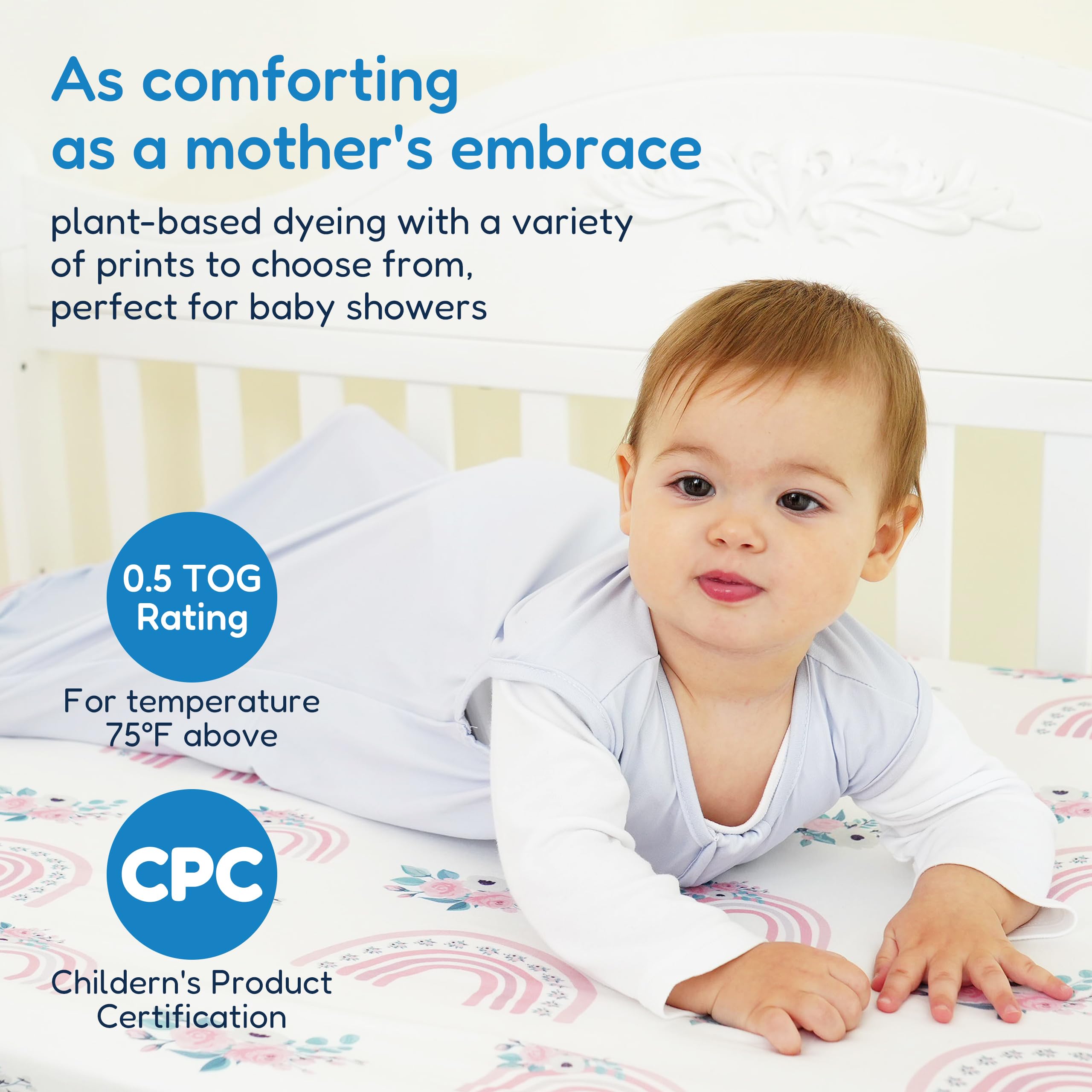 TotAha Sleep Sack buttery-soft jersey knit gives silky feel.