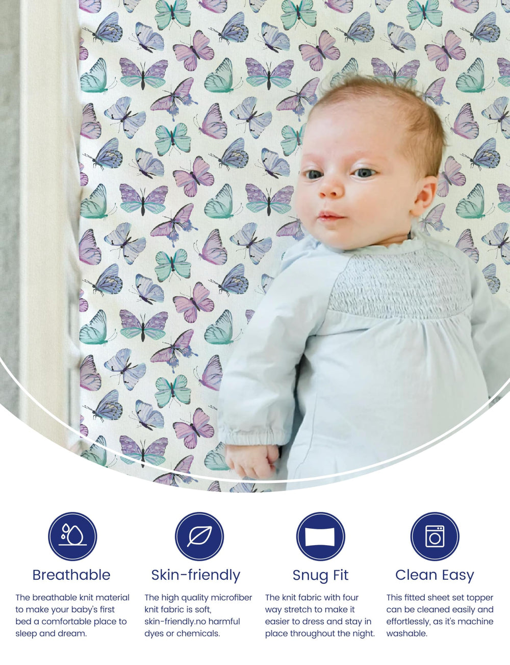 TotAha TotCare fabric close-up highlighting soft weave for baby skin comfort.